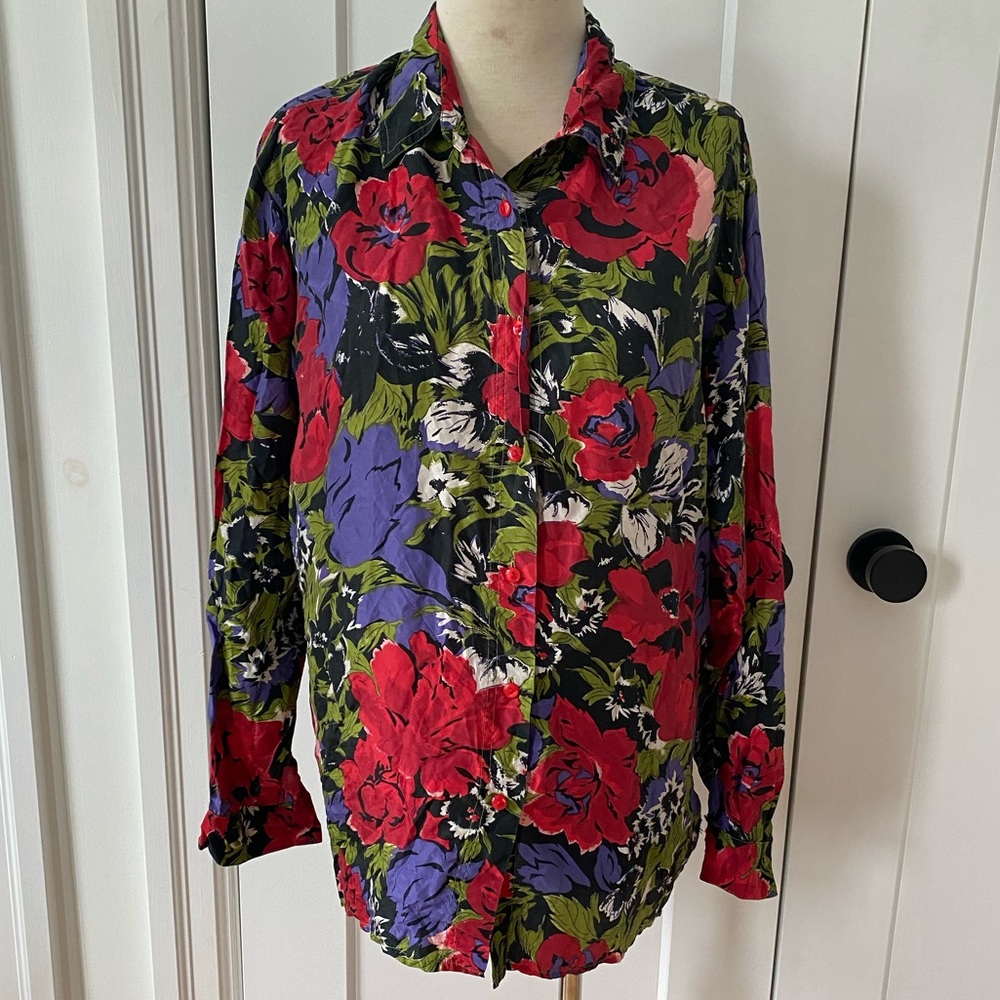 Vintage Floral Blouse